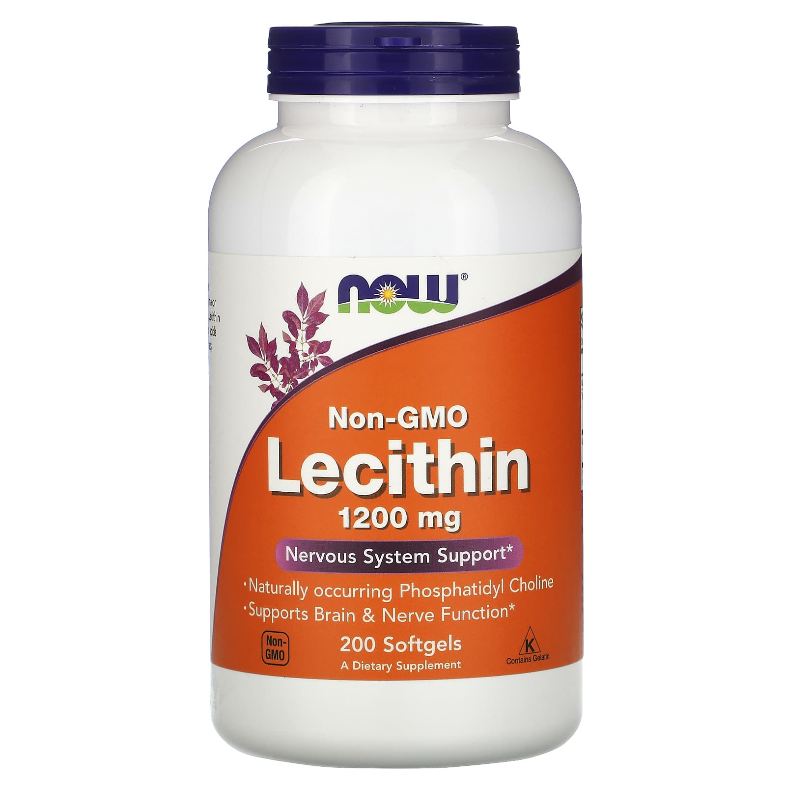 Now Foods, LECITHIN 1200mg, 200 Softgels UPC 733739022127 | HiLife Vitamins