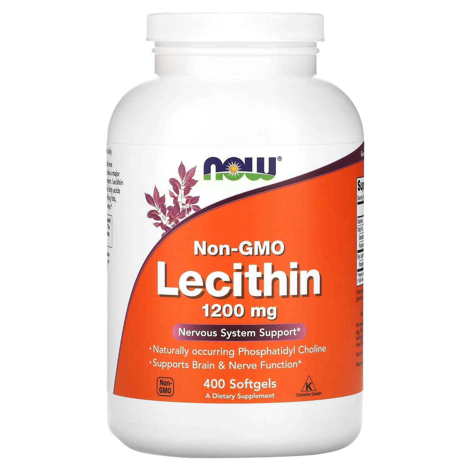 Now Foods, Lecithin 1200 mg, 400 Softgels UPC 733739022141 | HiLife Vitamins
