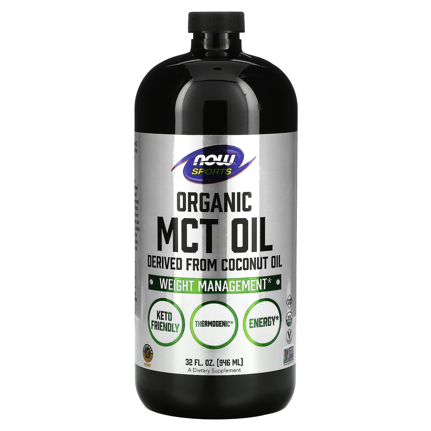 Now Foods, ORGANIC MCT OIL 32, 32 Oz UPC 733739022363 | HiLife Vitamins