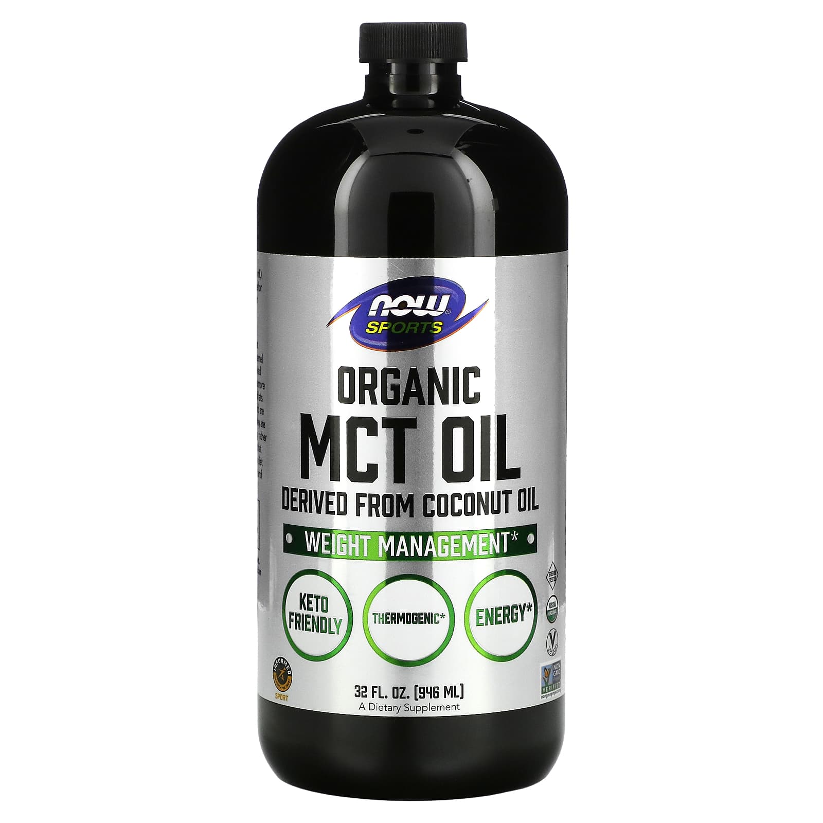 Now Foods, ORGANIC MCT OIL 32, 32 Oz UPC 733739022363 | HiLife Vitamins