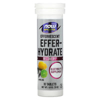 Now Foods, EFFER-HYDRATE LEMON LIME 10, 10 PK UPC 733739022417 | HiLife Vitamins