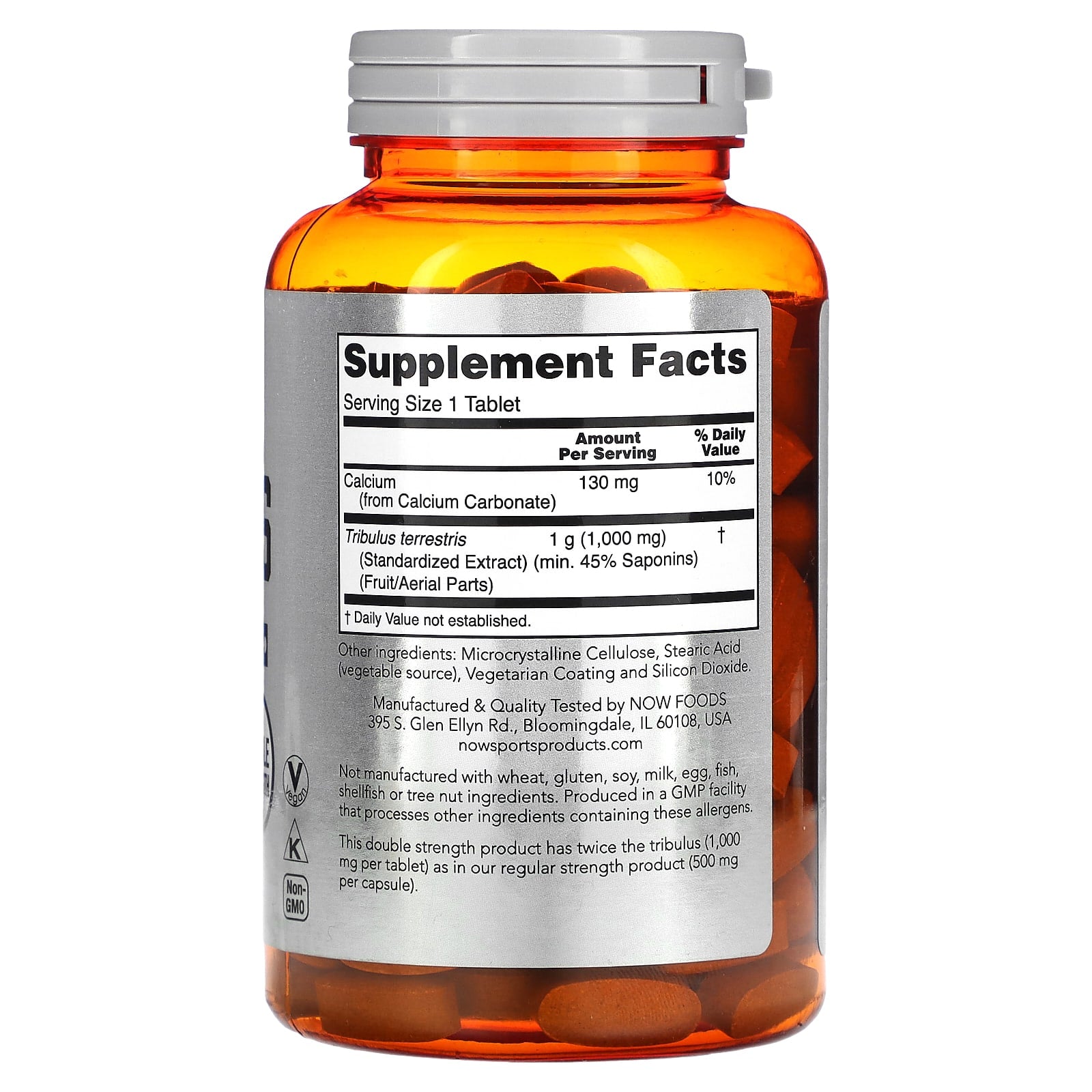 Now Foods, Sports, Tribulus, 1,000 mg, 180 Tablets UPC 733739022714 | HiLife Vitamins