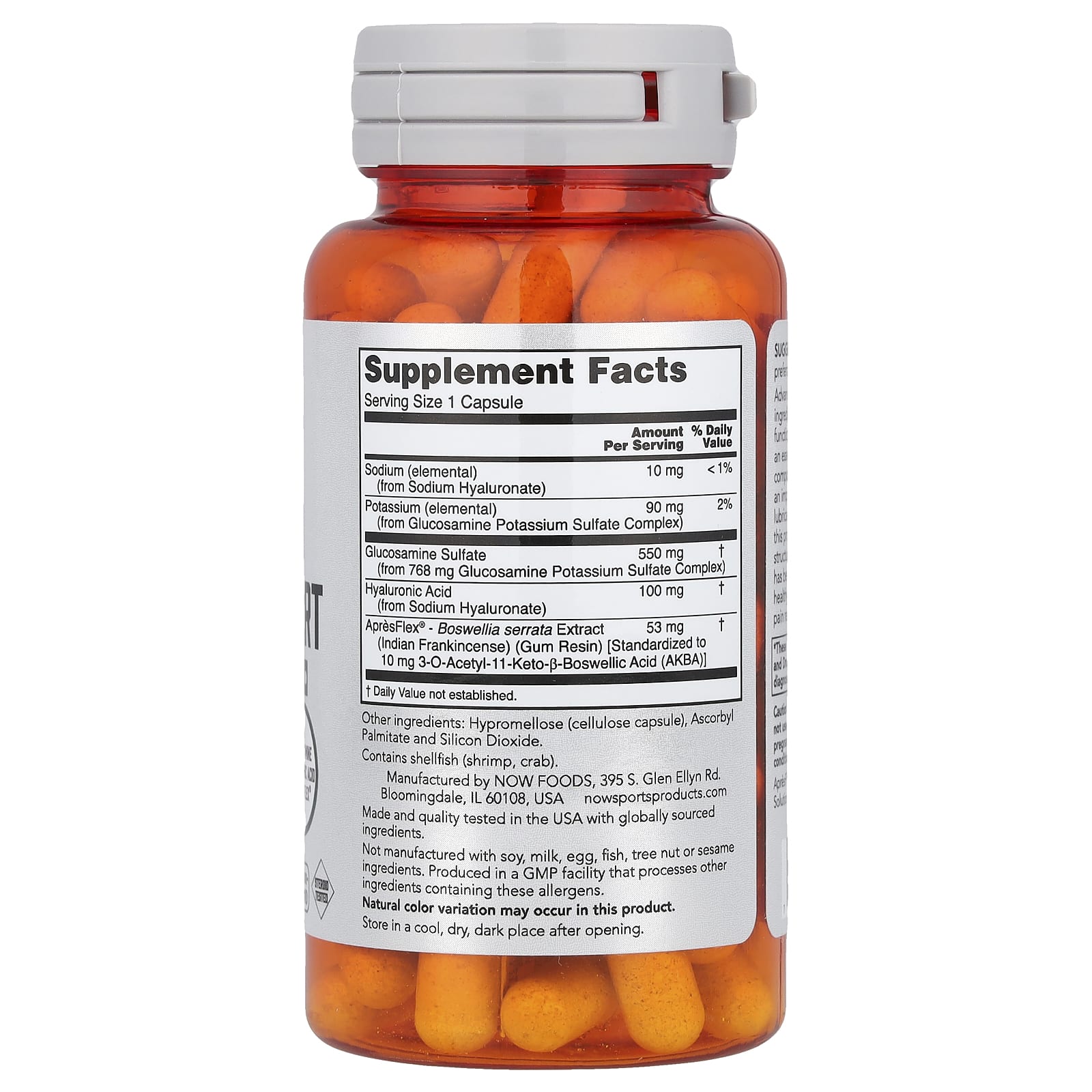 Now Foods, Sports, Advanced Joint Support, 60 Capsules - 733739022776 | Hilife Vitamins