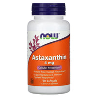 Now Foods, Astaxanthin 4 mg, 90 Softgels UPC 733739023056 | HiLife Vitamins
