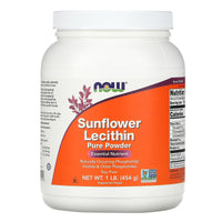 Now Foods, Sunflower Lecithin, Pure Powder, 1 LB UPC 733739023148 | HiLife Vitamins