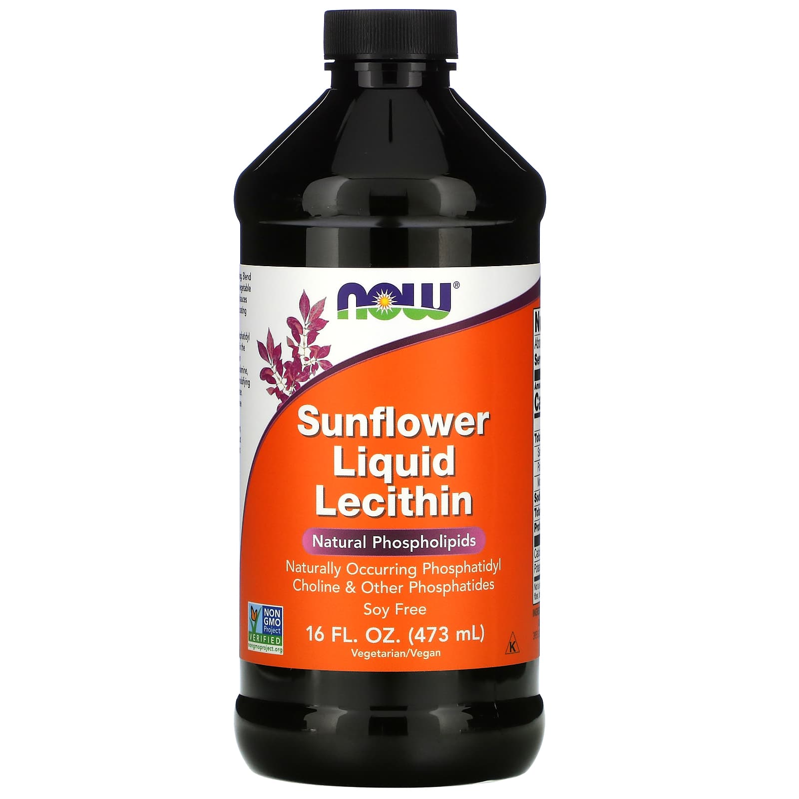 Now Foods, Sunflower Lecithin, 16 OZ Liquid UPC 733739023728 | HiLife Vitamins