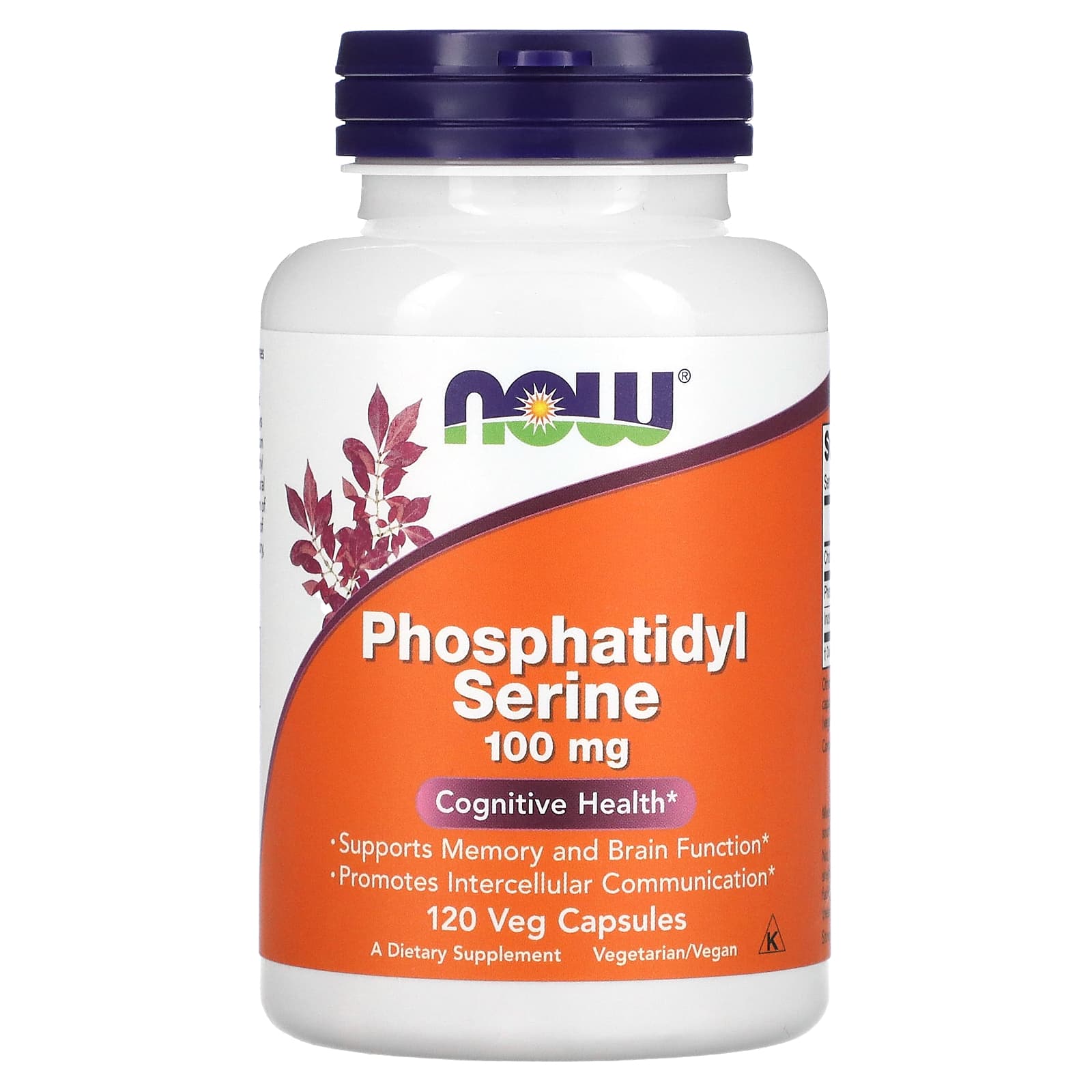 Now Foods, Phosphatidyl Serine 100 mg, 120 Veg Capsules UPC 733739023810 | HiLife Vitamins