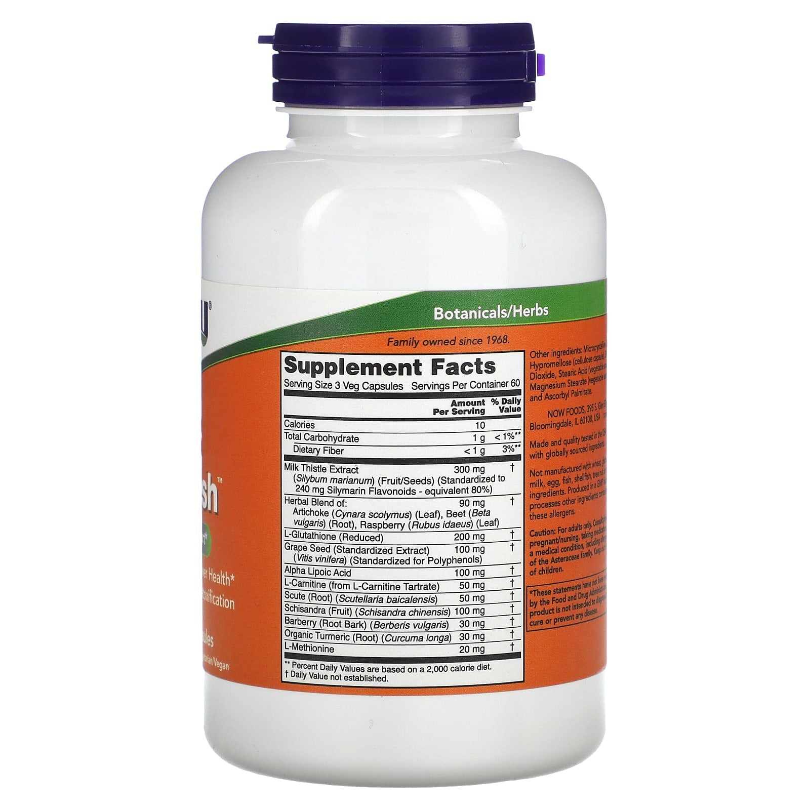 Now Foods, Liver Detox, 180 Veg Capsules UPC 733739024497 | HiLife Vitamins