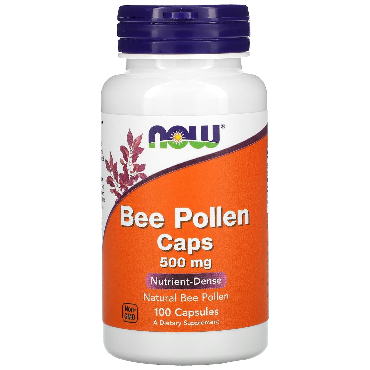 Now Foods, Bee Pollen 500 mg, 100 CAPS UPC 733739025203 | HiLife Vitamins
