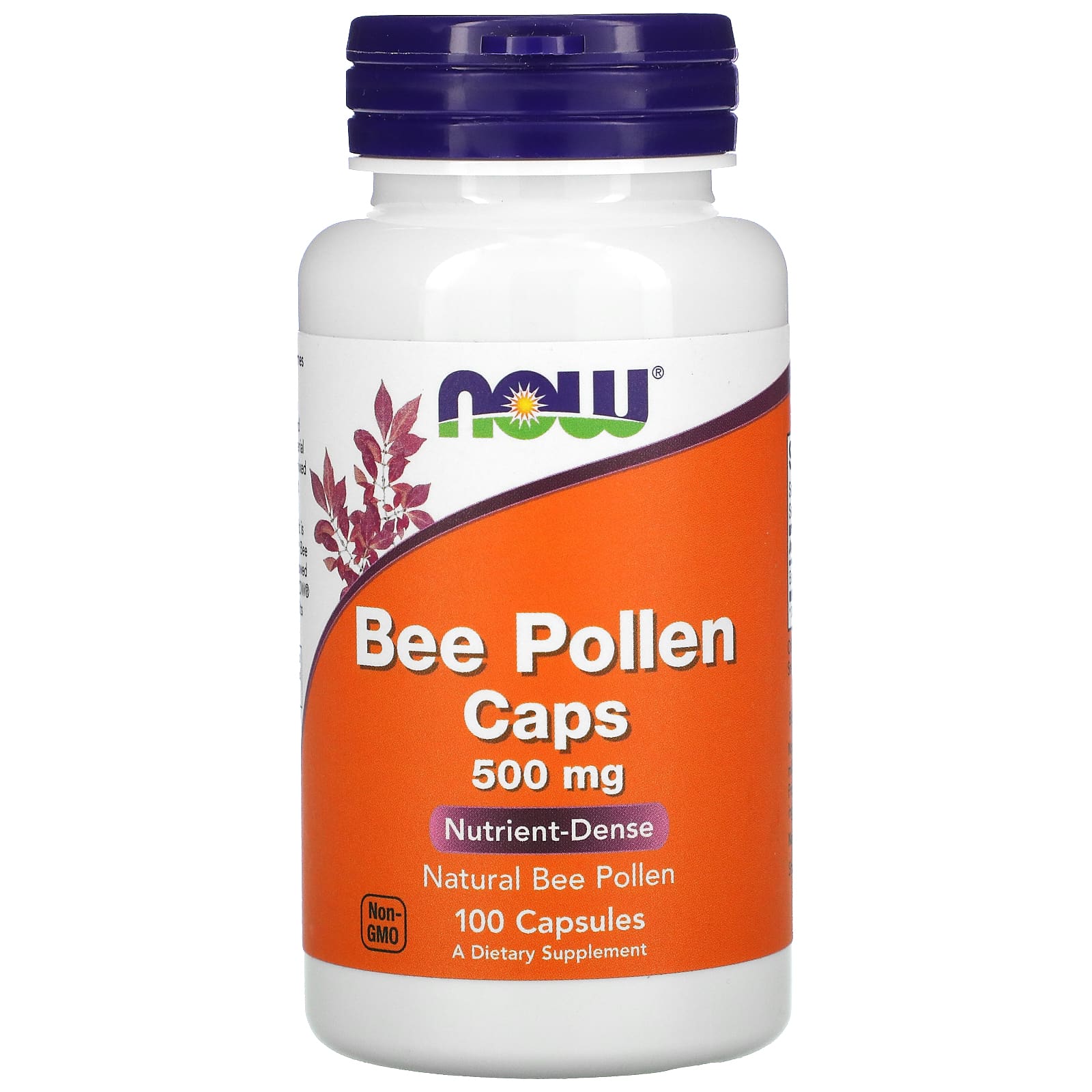 Now Foods, Bee Pollen 500 mg, 100 CAPS UPC 733739025203 | HiLife Vitamins