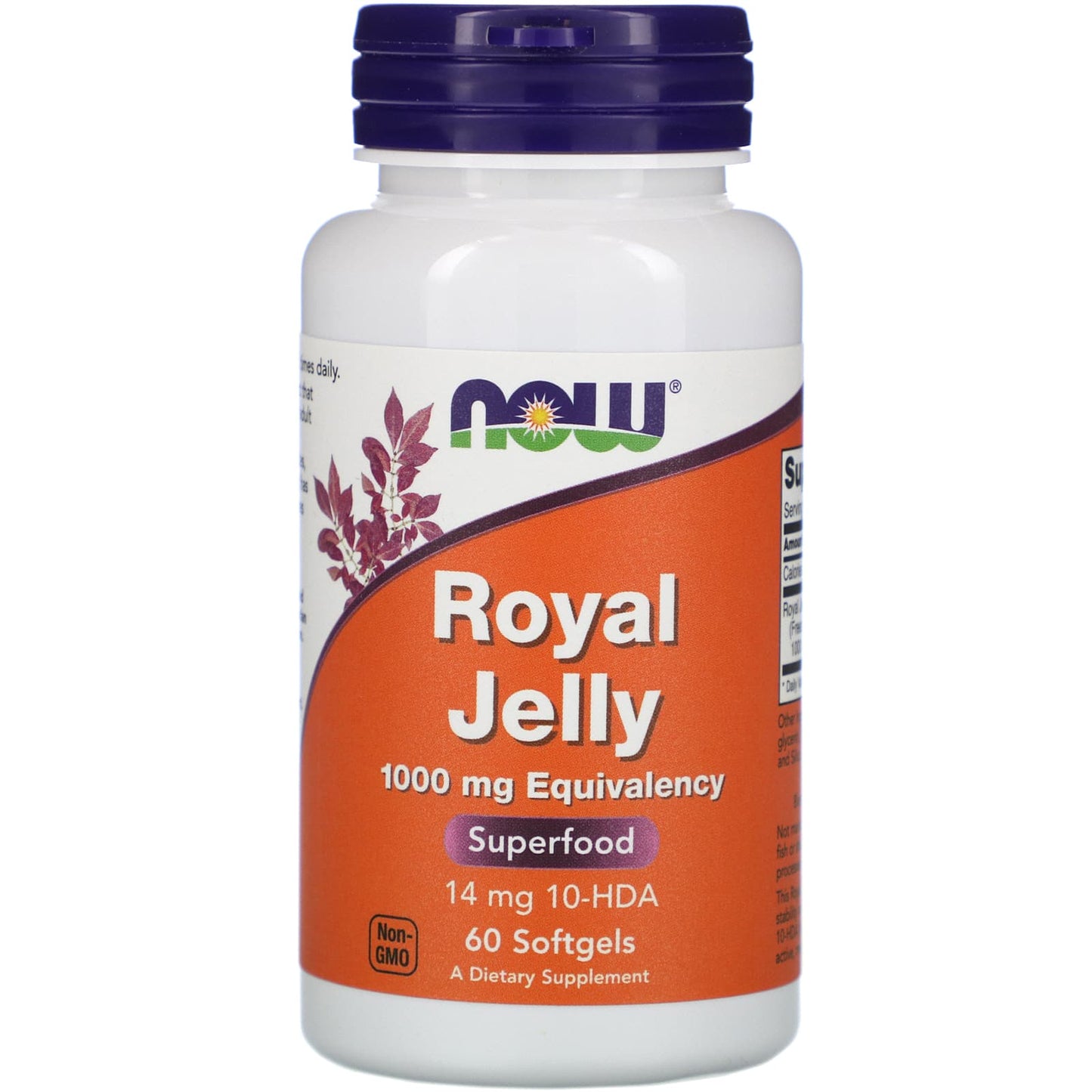 Now Foods, ROYAL JELLY 1000mg, 60 Softgels UPC 733739025609 | HiLife Vitamins