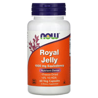 Now Foods, Royal Jelly 1500 mg, 60 CAPS UPC 733739025654 | HiLife Vitamins