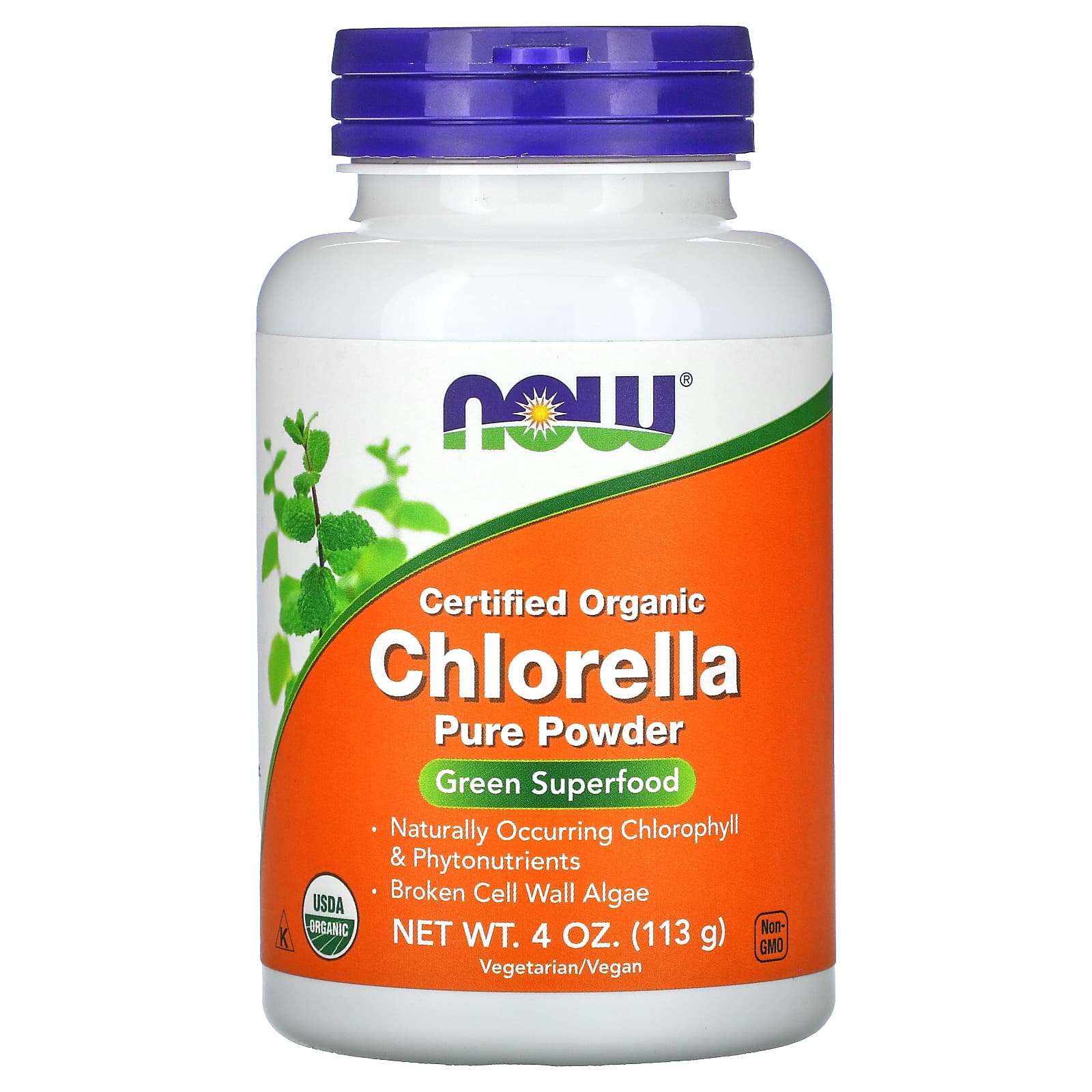 Now Foods, Chlorella Pure, 4 OZ Powder UPC 733739026361 | HiLife Vitamins