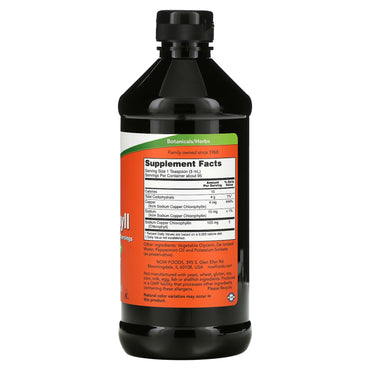 Now Foods, Liquid Chlorophyll & Mint, 16 Oz UPC 733739026446 | HiLife Vitamins