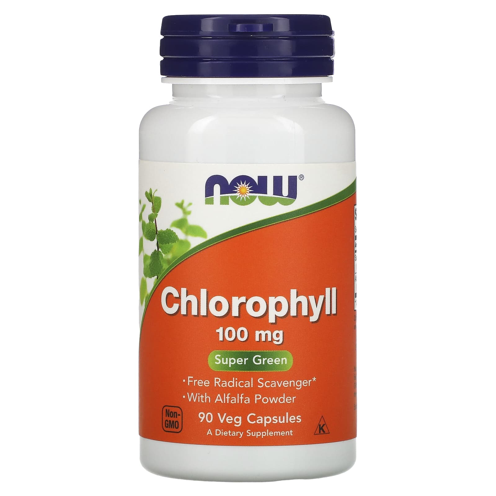 Now Foods, Chlorophyll 100 mg, 90 Capsules UPC 733739026453 | HiLife Vitamins