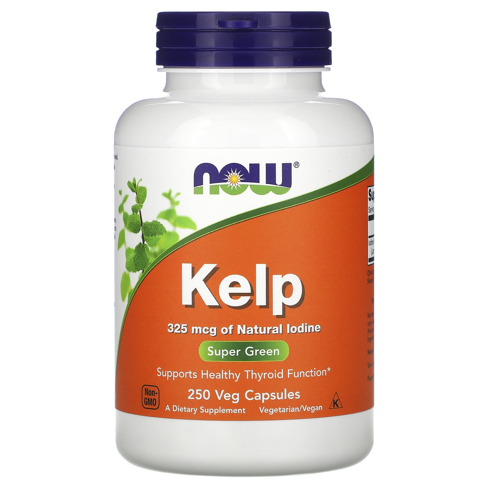 Now Foods, Kelp 550 mg 250, 250 Veg Capsules UPC 733739026750 | HiLife Vitamins