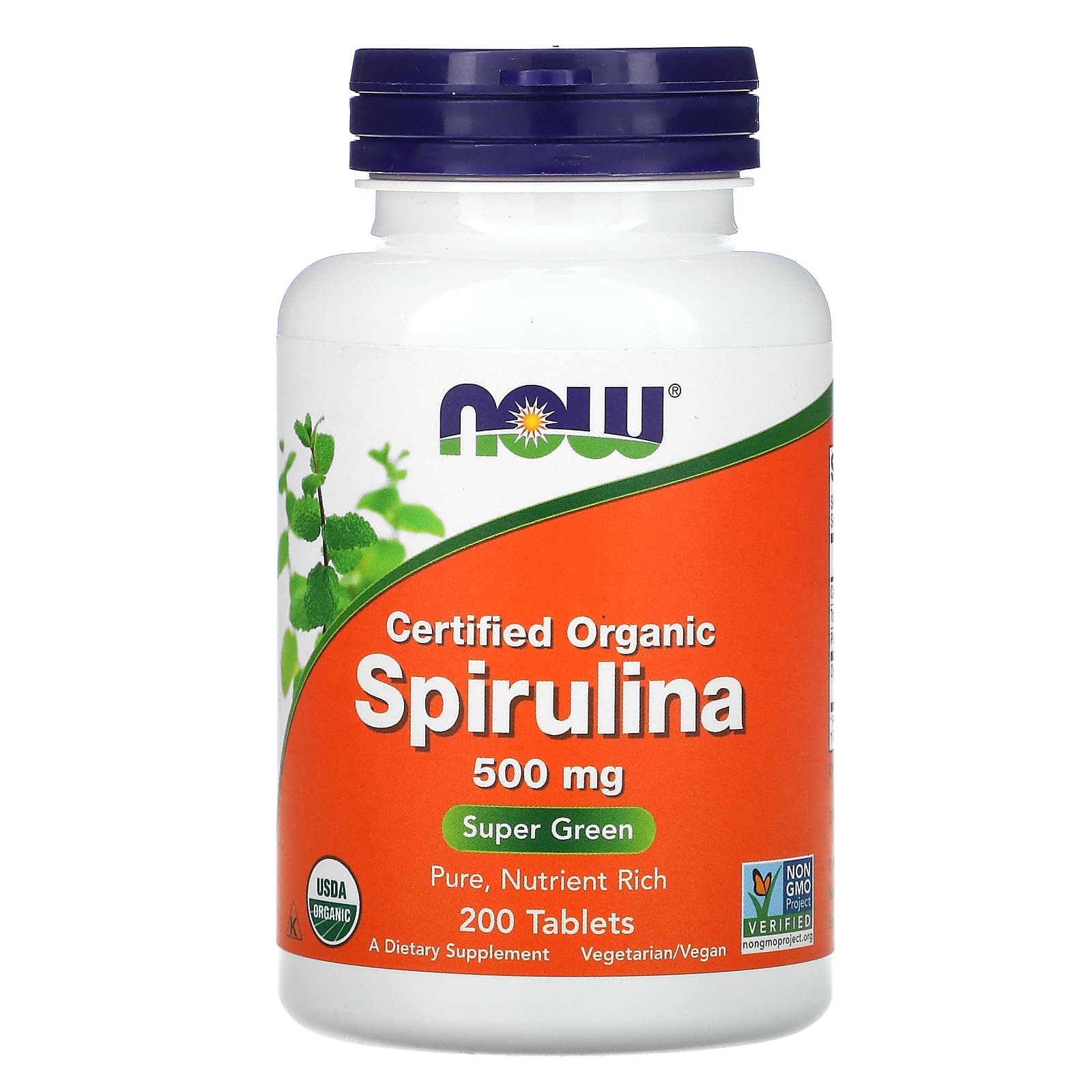 Now Foods, SPIRULINA 500mg hawaii, 200 Tablets UPC 733739026989 | HiLife Vitamins
