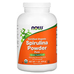 Now Foods, Certified Organic Spirulina Powder, 1 lb (454 g) UPC 733739027146 | Hilife Vitamins