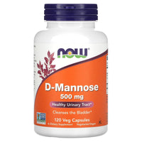 Now Foods, D-Mannose 500 mg, 120 Capsules UPC 733739028112 | HiLife Vitamins