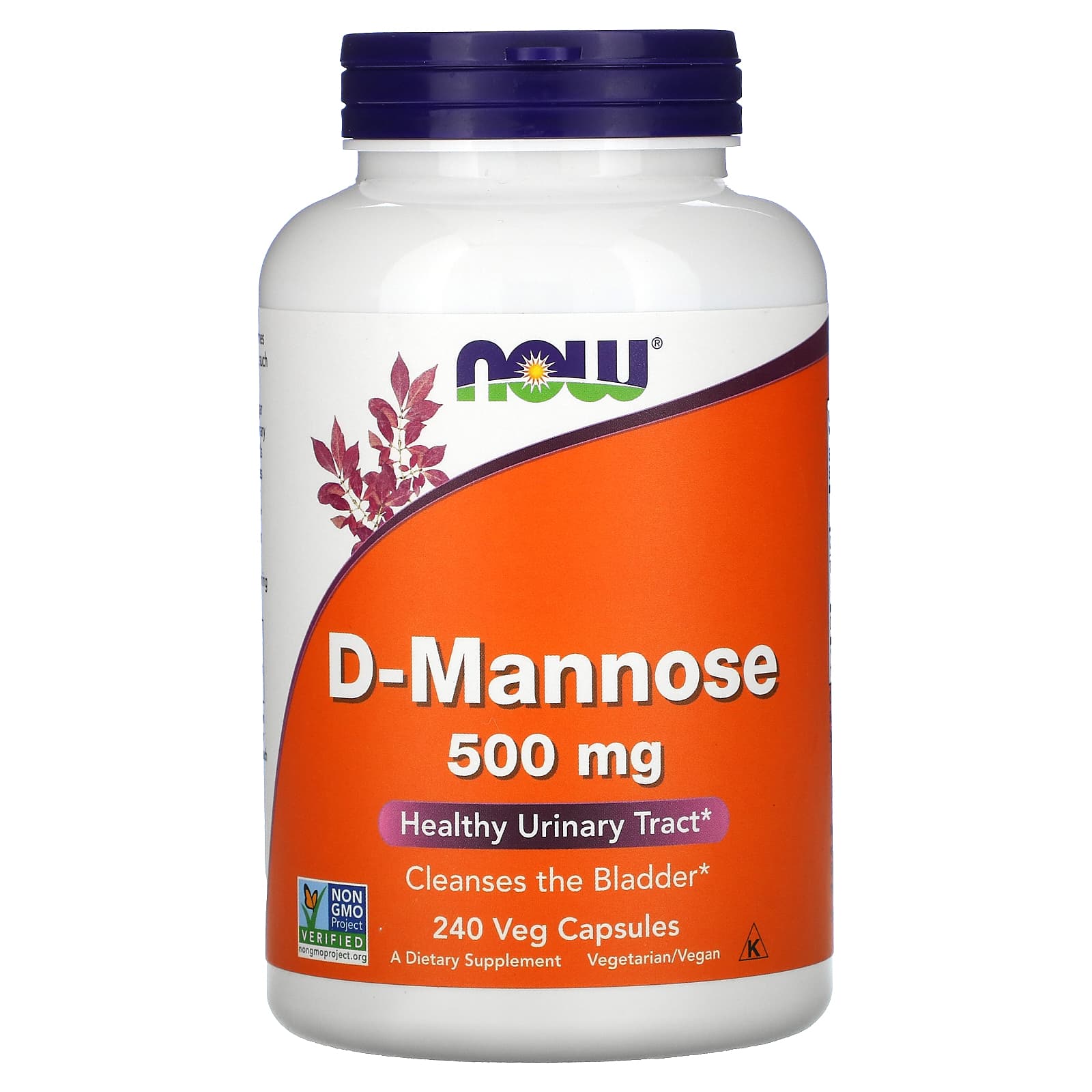 Now Foods, D-MANNOSE 500MG, 240 Veg Capsules UPC 733739028167 | HiLife Vitamins