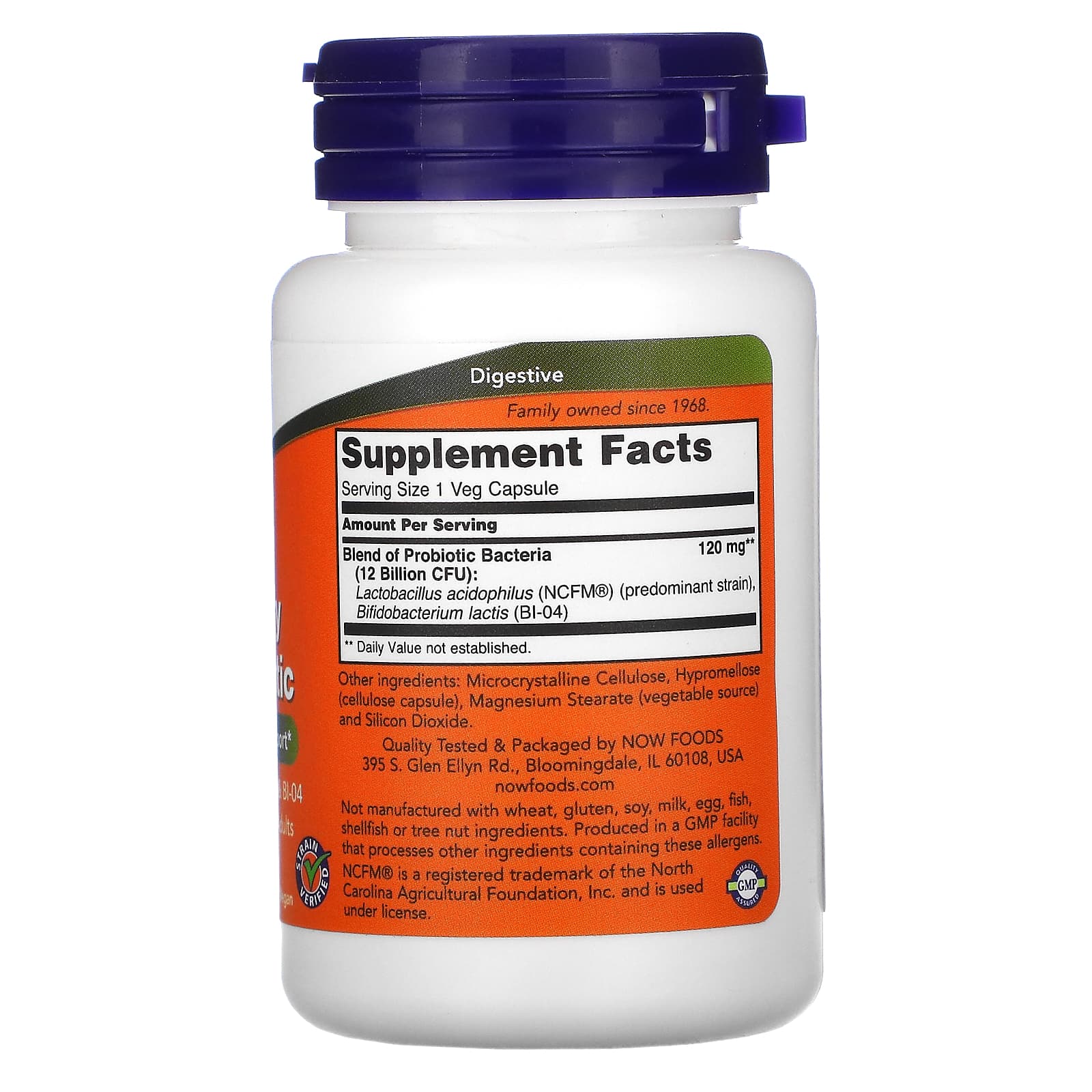Now Foods, Respiratory Care Probiotic, 60 Vegetarian Capsules UPC 733739029096 | HiLife Vitamins