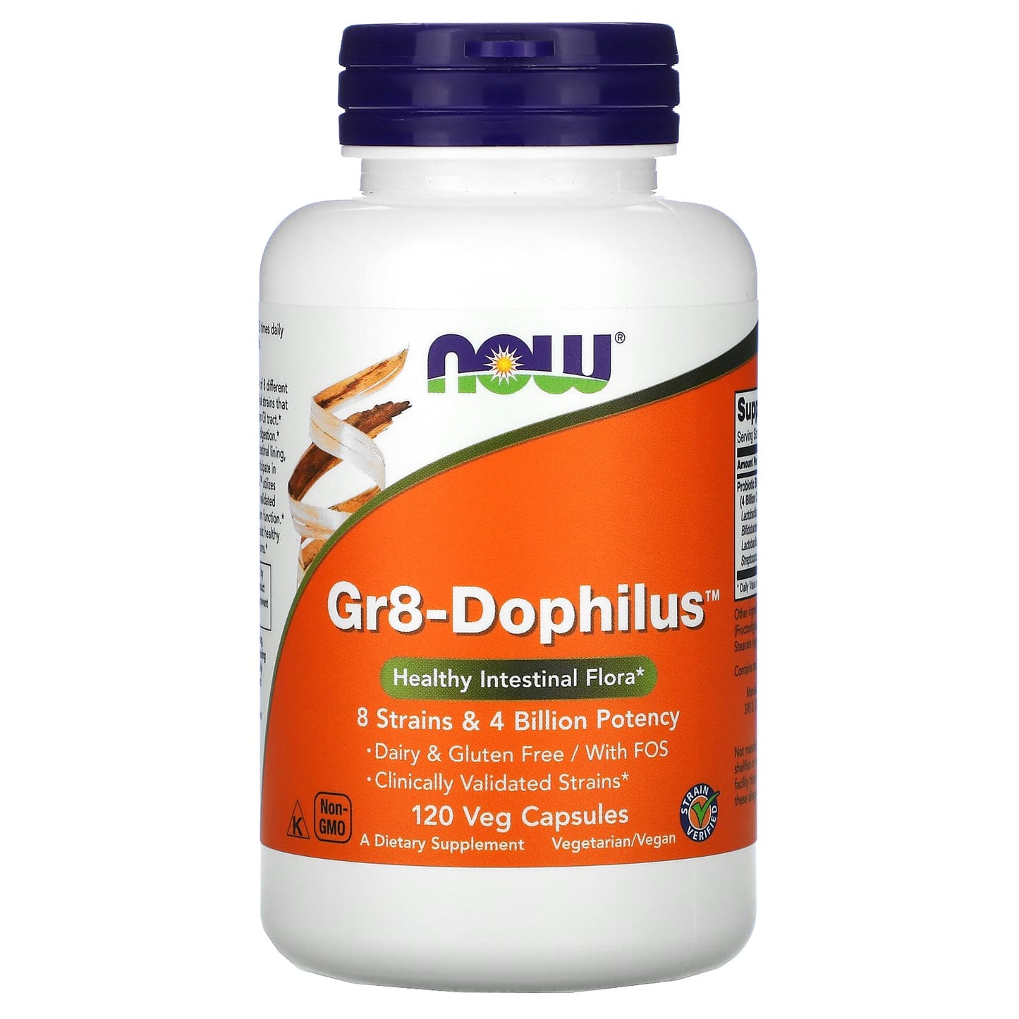 Now Foods, Gr8 Dophilus, 120 Veg Capsules UPC 733739029102 | HiLife Vitamins
