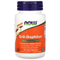 Now Foods, Gr 8 Dophilus - Enteric Coated 60, 60 Vegetarian Capsules UPC 733739029126 | HiLife Vitamins
