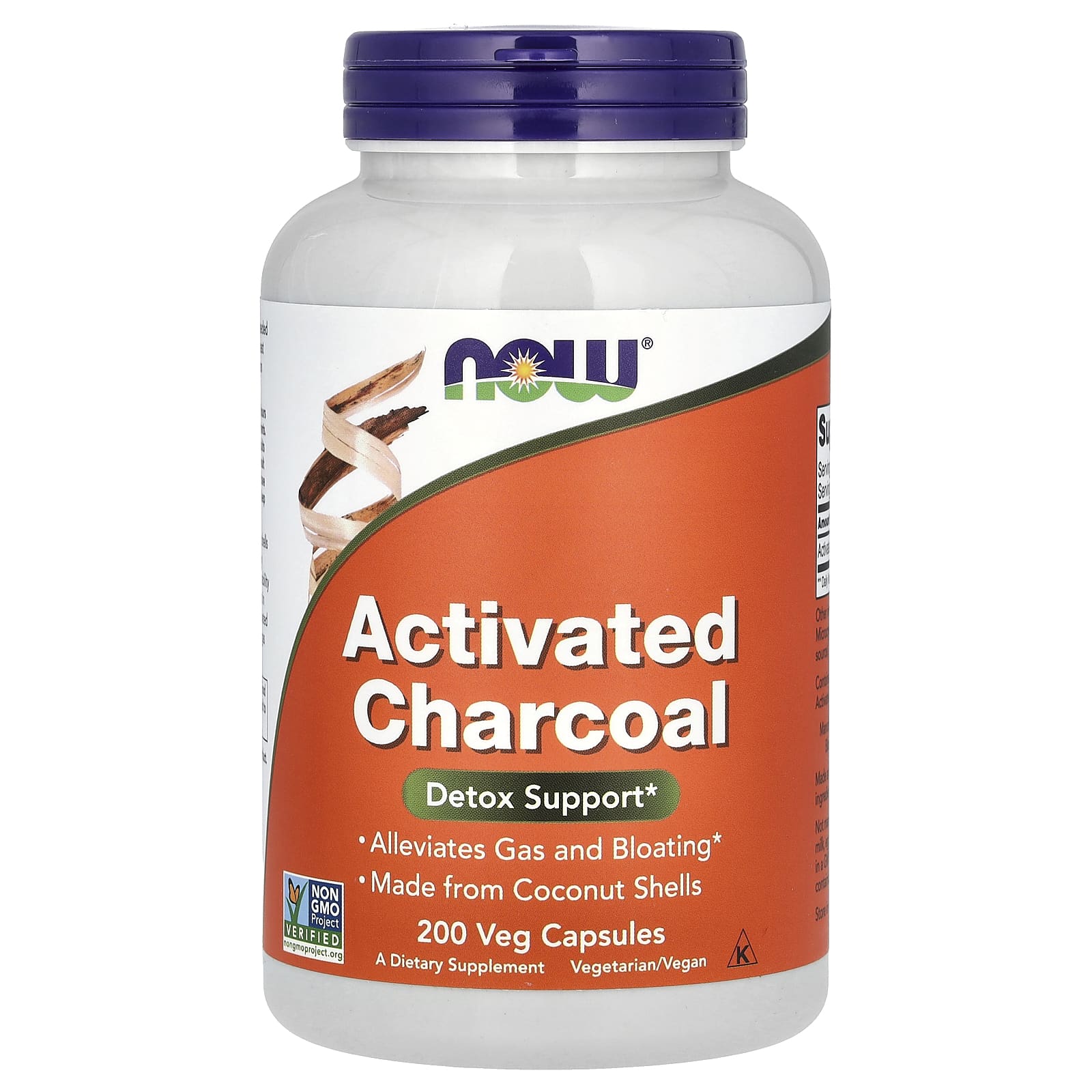Now Foods, ACTIVATED CHARCOAL, 200 Veg Caps UPC 733739029157 | HiLife Vitamins