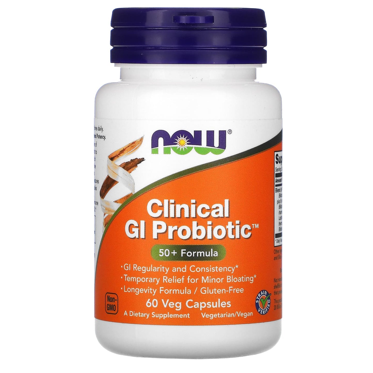 Now Foods, Clinical Gi Probiotic, 60 Vegetarian Capsules UPC 733739029195 | HiLife Vitamins