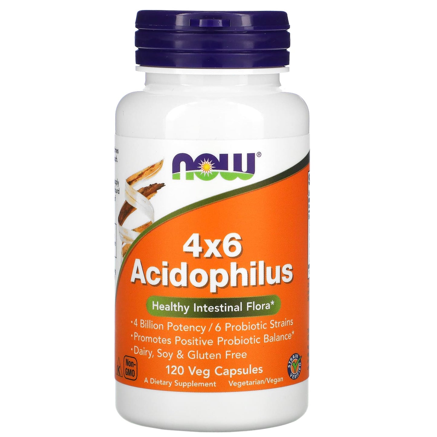 Now Foods, ACIDOPHILUS 4 X 6, 120 Capsules UPC 733739029225 | HiLife Vitamins