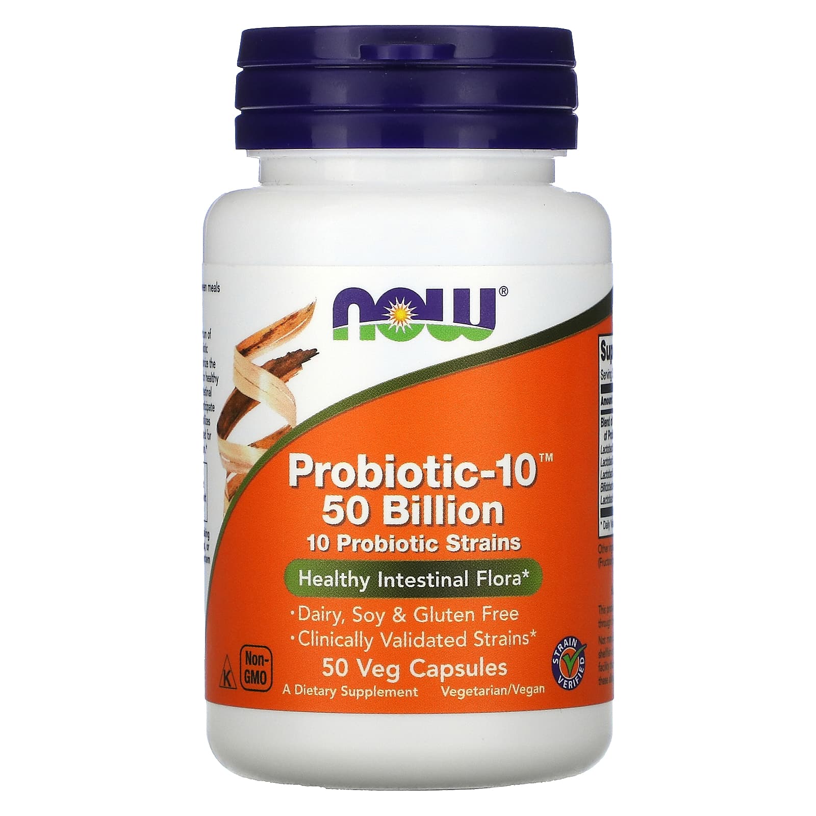 Now Foods, Probiotic 10 50 Billion, 50 Veg Capsules UPC 733739029287 | HiLife Vitamins
