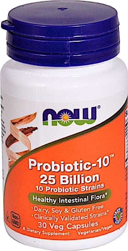 Now Foods, Probiotic-10 25 Billion, 30 Veg Capsules UPC 733739029379 | HiLife Vitamins