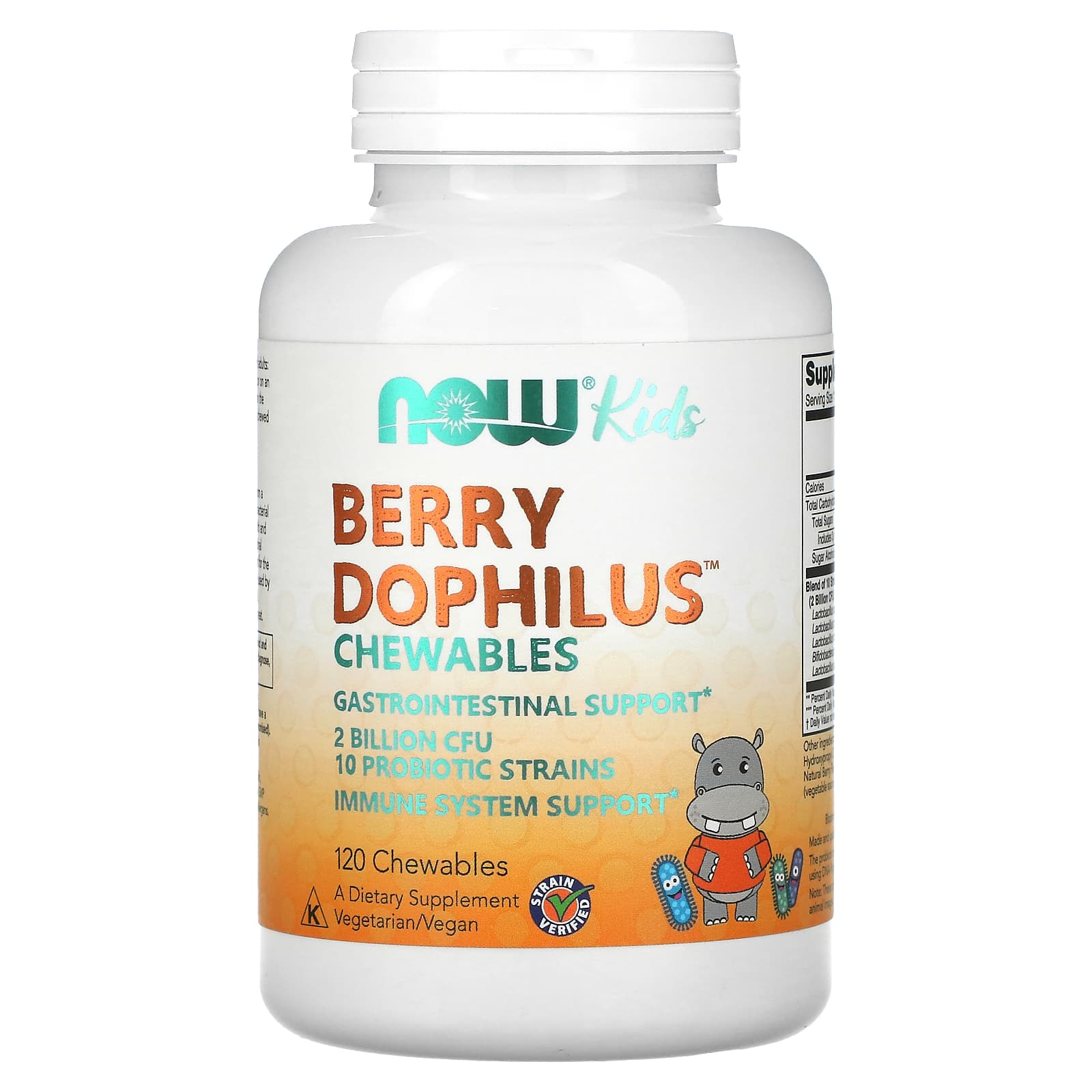 Now Foods, Berrydophilus(Tm) Kids, 120 Chewables UPC 733739029492 | HiLife Vitamins
