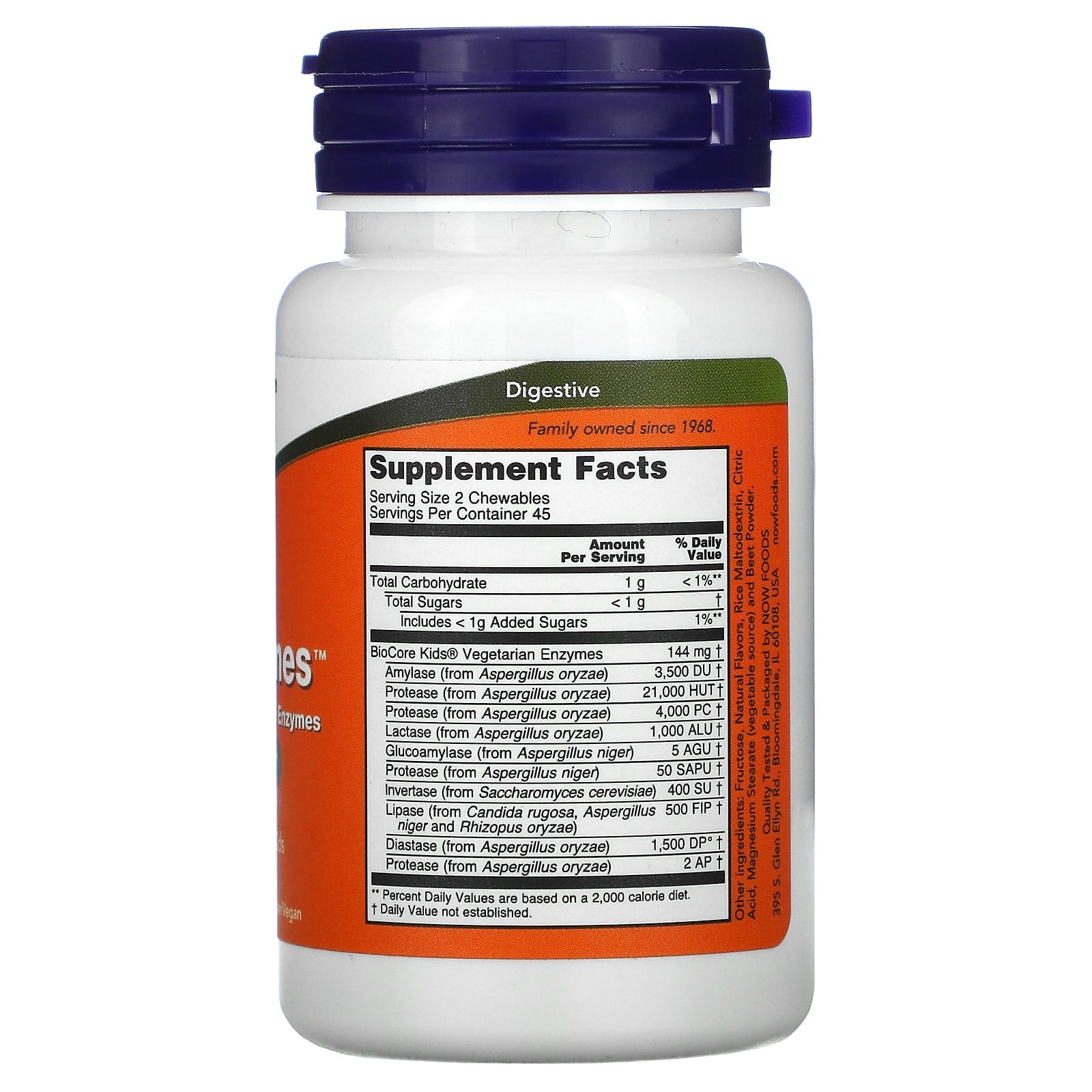 Now Foods, CHEWYZYMES LOZ 90, 90 90LOZ UPC 733739029577 | HiLife Vitamins