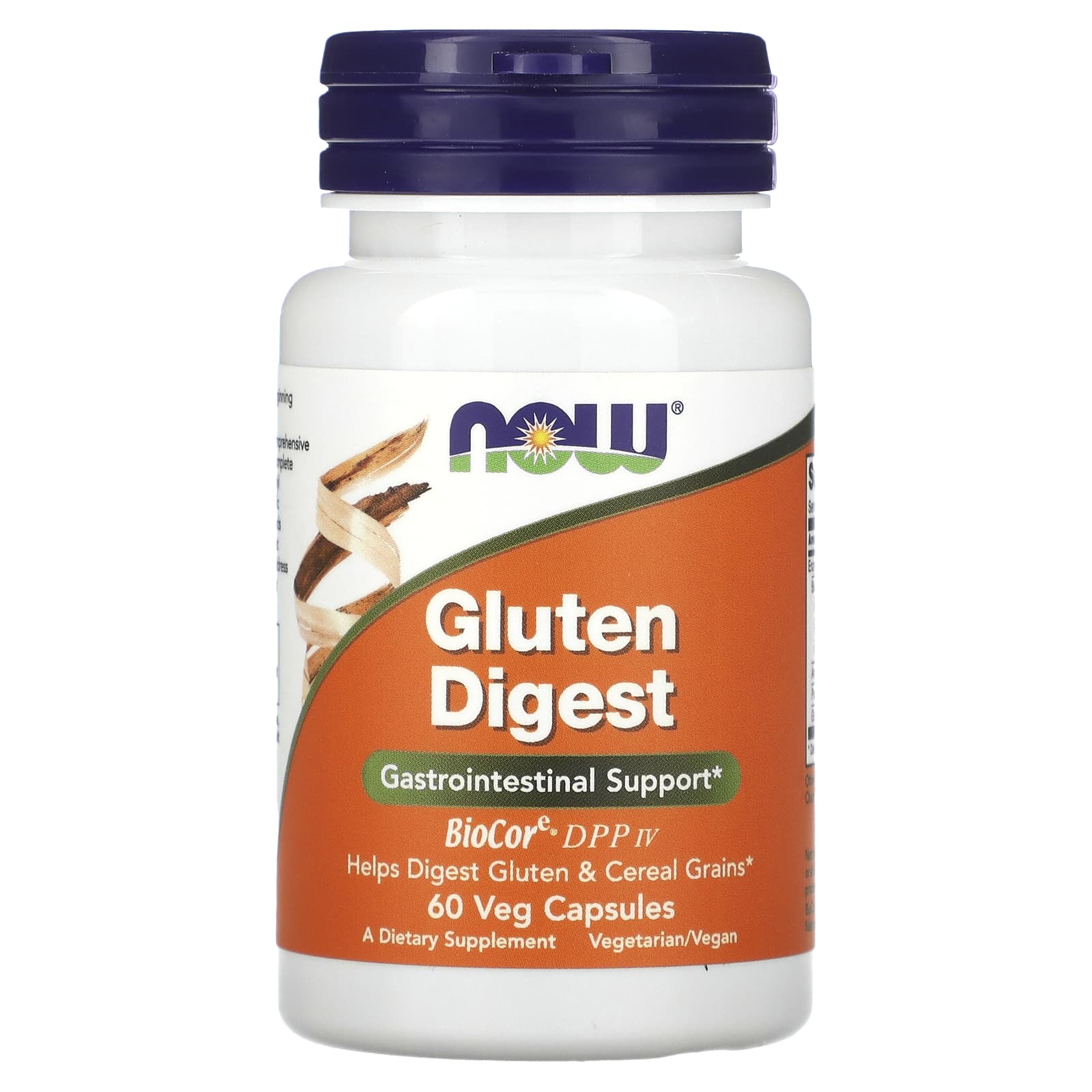 Now Foods, Gluten Digest, 60 Veg Capsules UPC 733739029591 | HiLife Vitamins