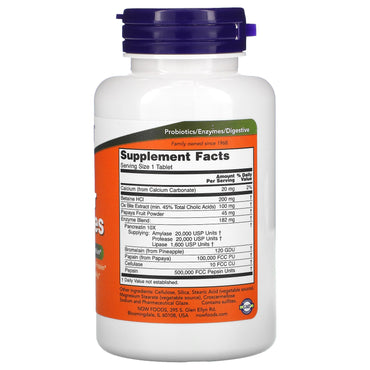 Now Foods, Super Enzymes, 90 Tablets UPC 733739029607 | HiLife Vitamins