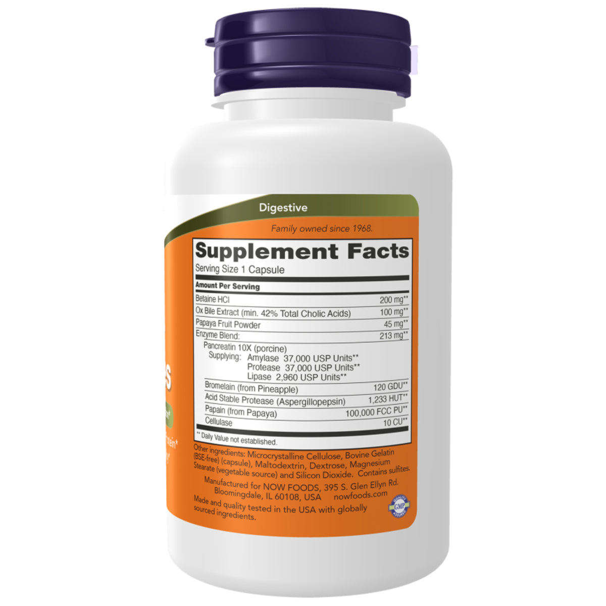 Now Foods, Super Enzymes, 60 Capsules UPC 733739029614 | Hilife Vitamins