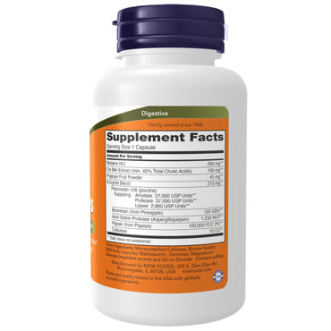 Now Foods, Super Enzymes, 60 Capsules UPC 733739029614 | Hilife Vitamins