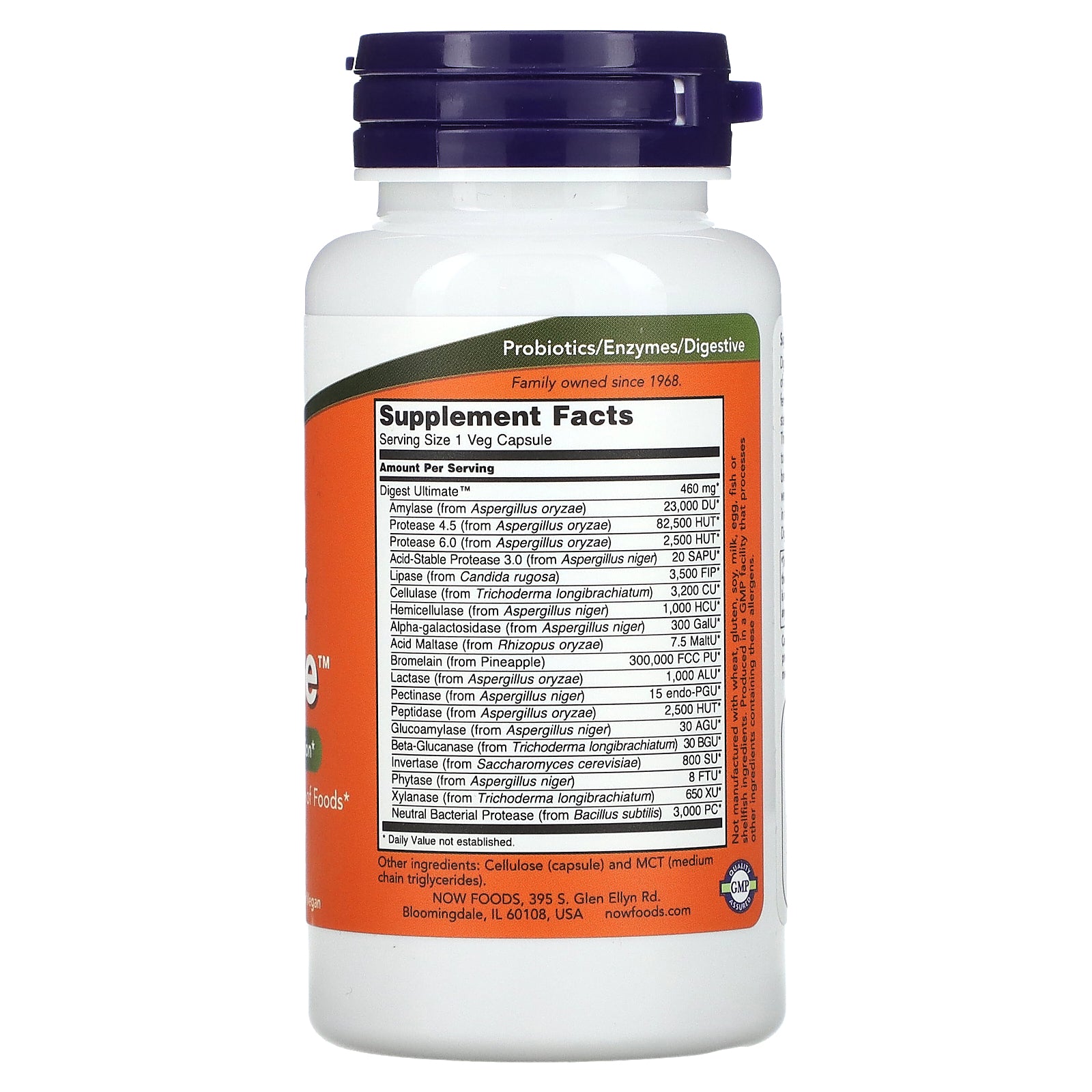 Now Foods, Digest Ultimate, 60 Veg Capsules UPC 733739029652 | HiLife Vitamins