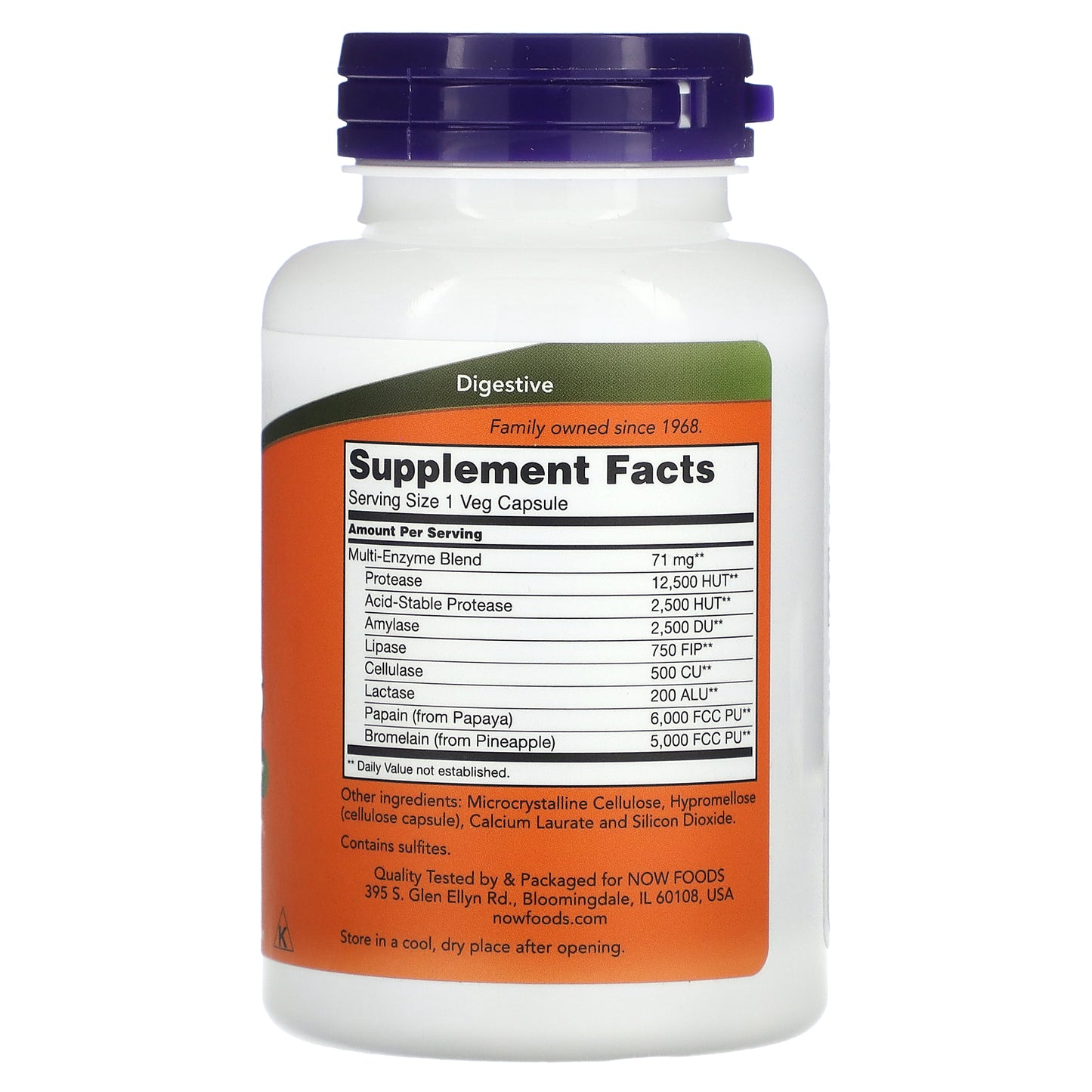 Now Foods, Plant Enzymes, 120 Veg Capsules UPC 733739029669 | HiLife Vitamins
