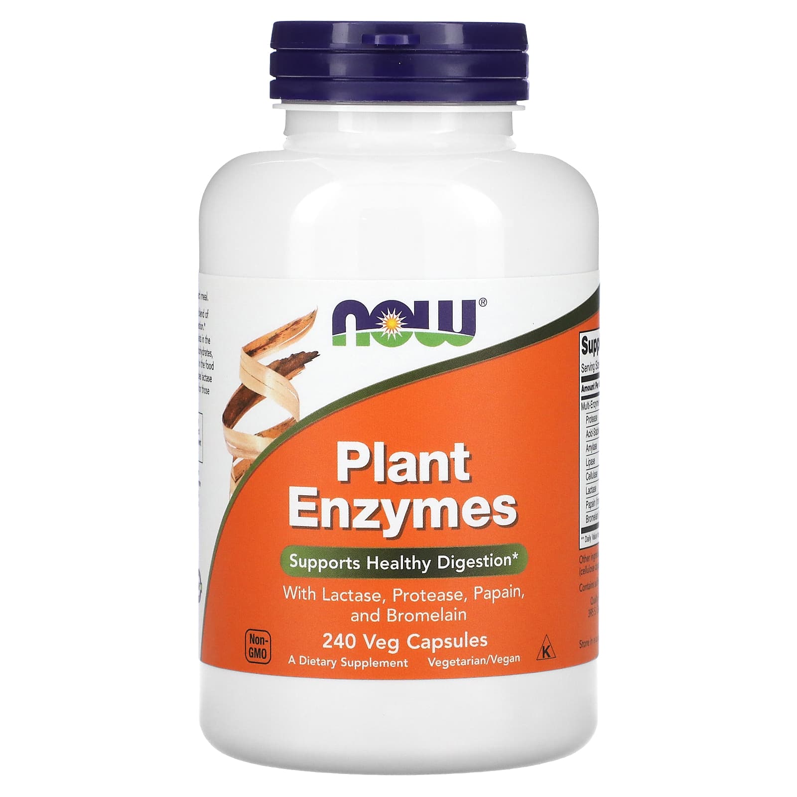 Now Foods, Plant Enzymes, 240 Veg Capsules UPC 733739029676 | HiLife Vitamins