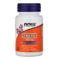 Now Foods, 7-Keto 100mg, 60 Vegetarian Capsules UPC 733739030139 | HiLife Vitamins
