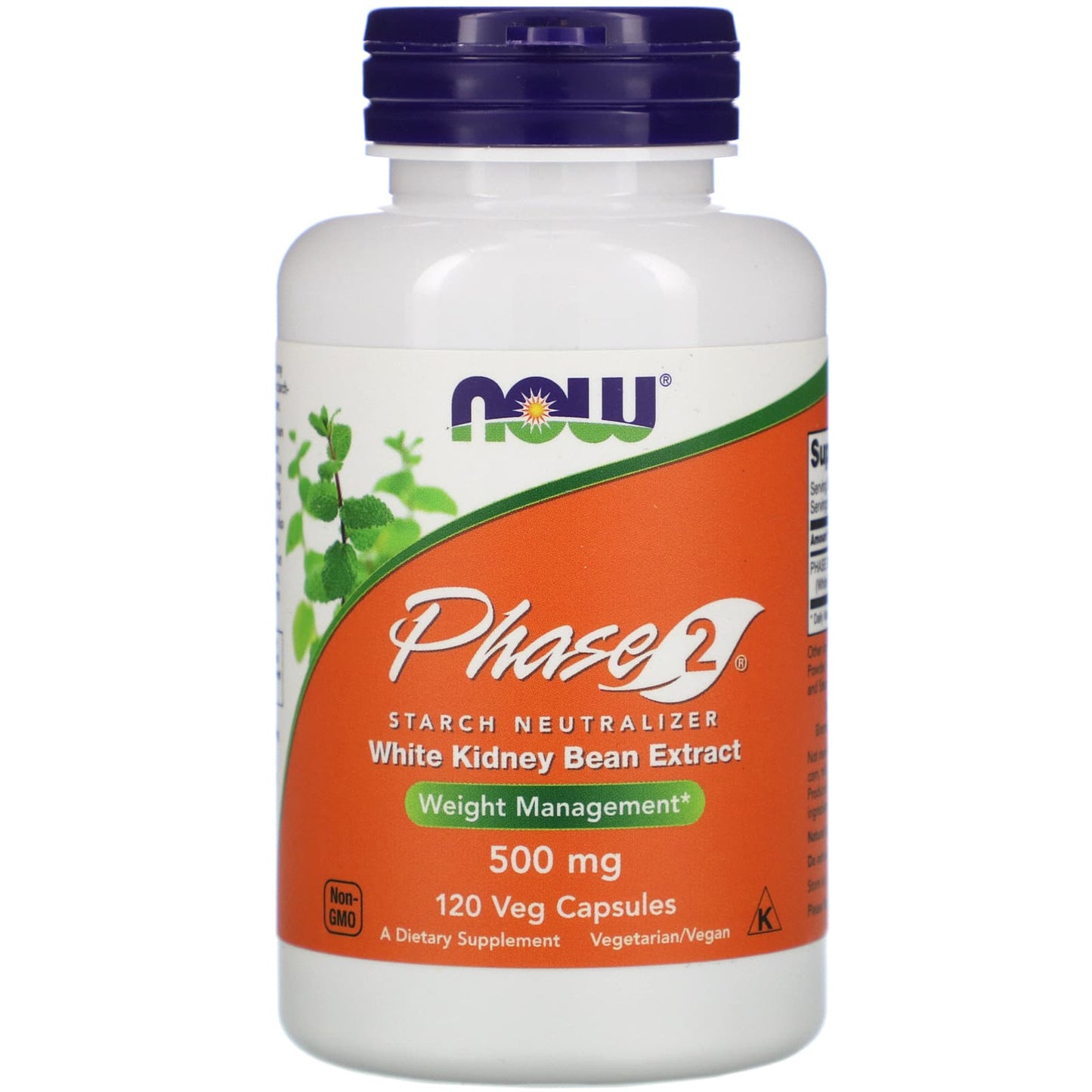 Now Foods, Phase 2 500mg Starch Blocker 120, 120 Vegetarian Capsules UPC 733739030214 | HiLife Vitamins