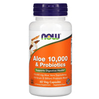 Now Foods, Aloe Vera 10,000 & Probiotics, 60 Vegetarian Capsules UPC 733739030290 | HiLife Vitamins