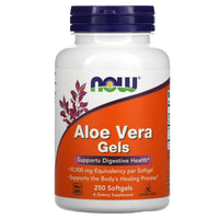 Now Foods, ALOE VERA 10,000 GELS, 250 Softgels UPC 733739030313 | HiLife Vitamins