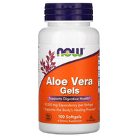 Now Foods, ALOE VERA 10,000 GELS, 100 Softgels UPC 733739030368 | HiLife Vitamins