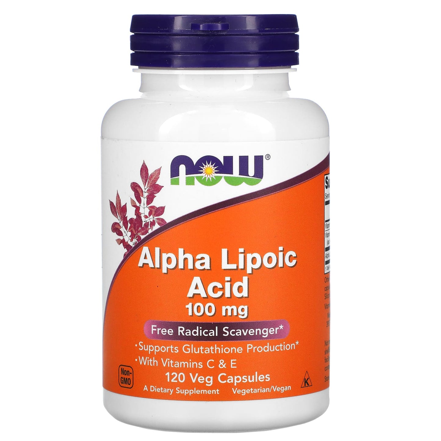 Now Foods, Alpha Lipoic Acid 100 mg, 120 Veg Capsules UPC 733739030412 | HiLife Vitamins