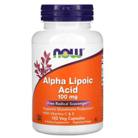 Now Foods, Alpha Lipoic Acid 100 mg, 120 Veg Capsules UPC 733739030412 | HiLife Vitamins