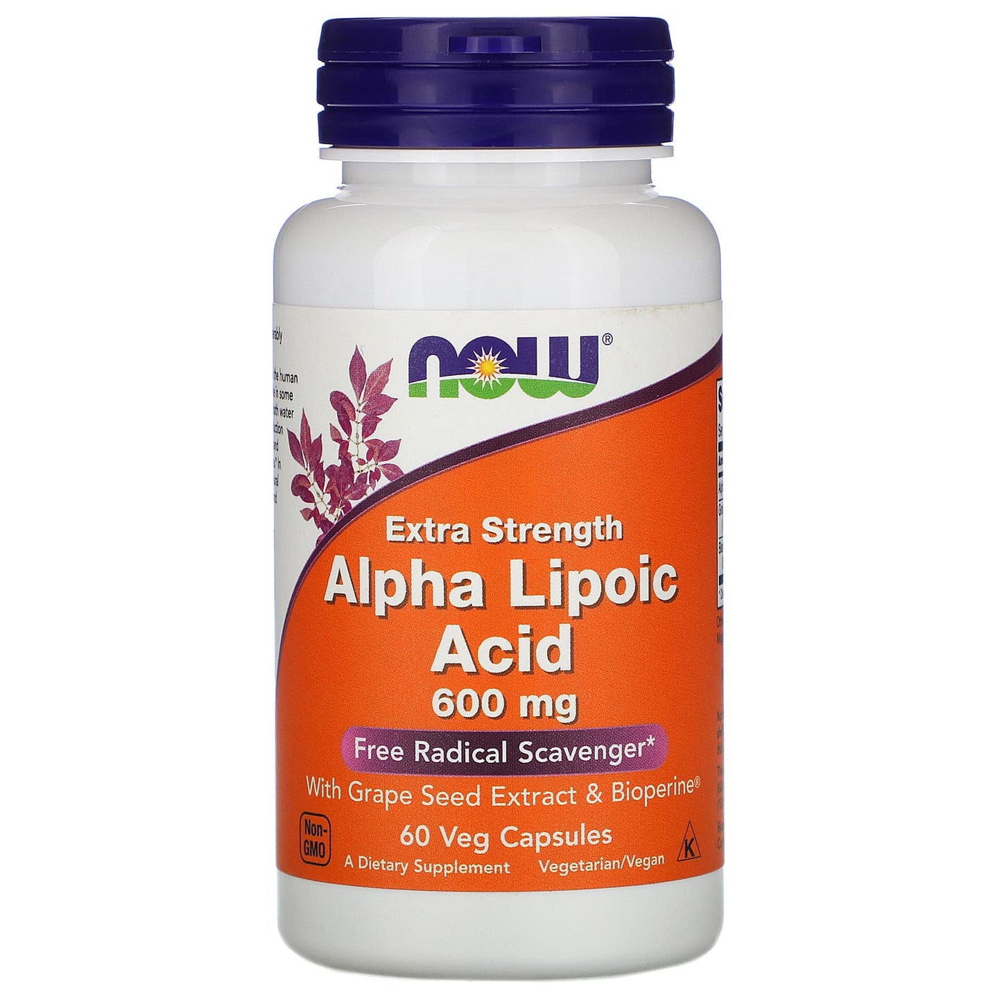 Now Foods, Alpha Lipoic Acid 600mg, 60 Vegetarian Capsules UPC 733739030467 | HiLife Vitamins