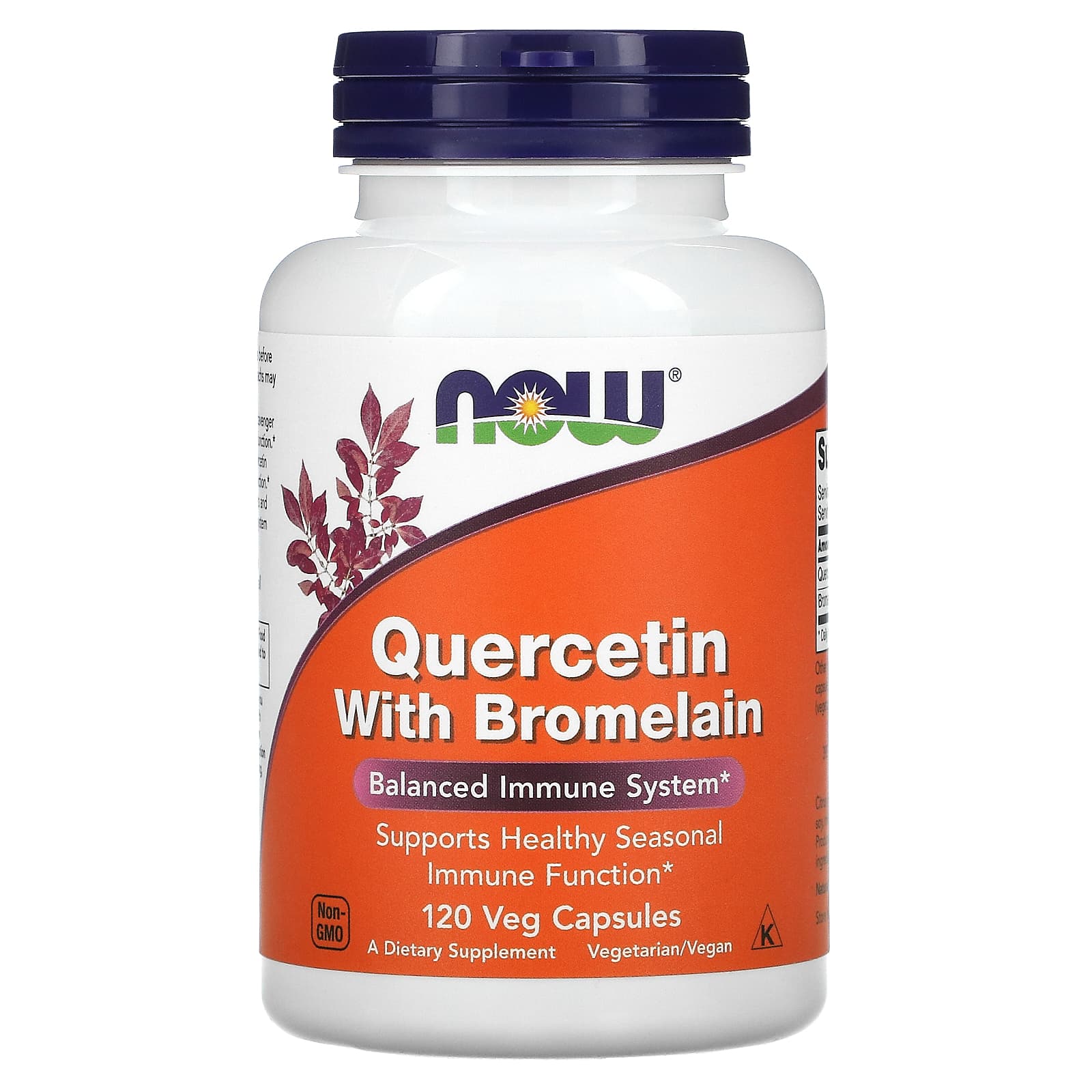 Now Foods, Quercetin With Bromelain, 120 Veg Capsules UPC 733739030702 | Hilife Vitamins